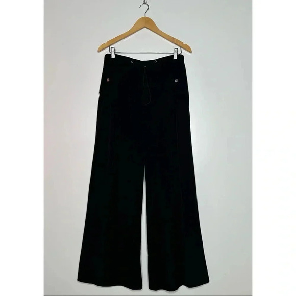 CRESCENT NWT Black Selma Wide Leg Pants Size Medium - Picture 3 of 11